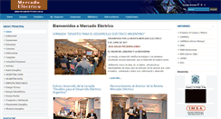 Desktop Screenshot of mercadoelectriconet.com.ar